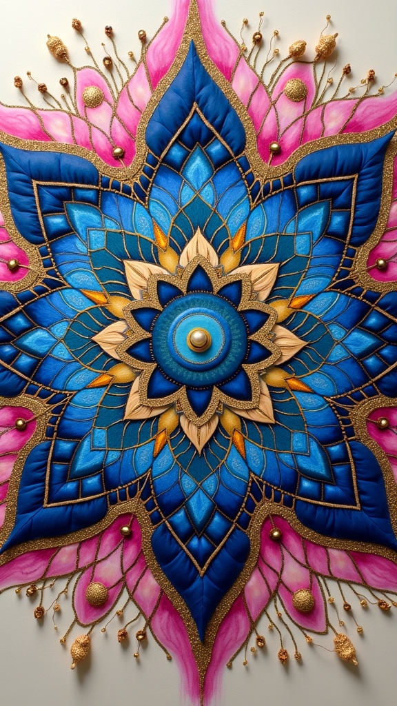 asymmetrical twists in mandalas