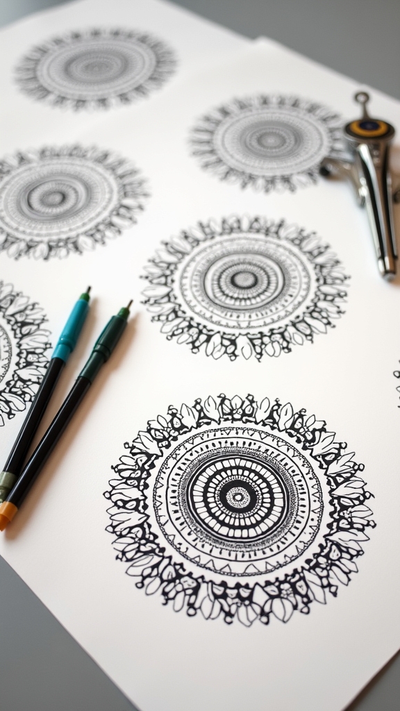 balanced layered circle design