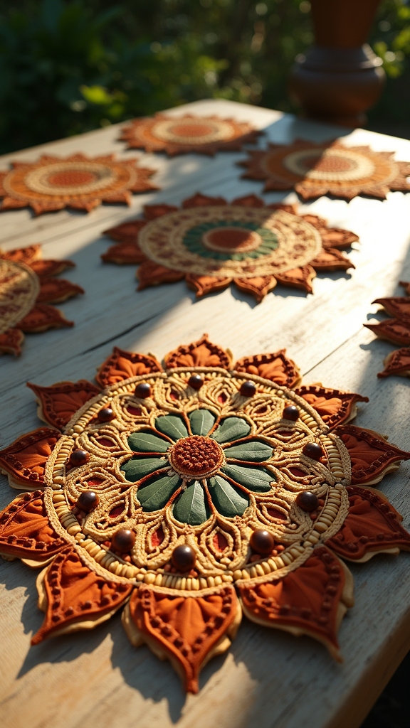 boho earth tone mandala
