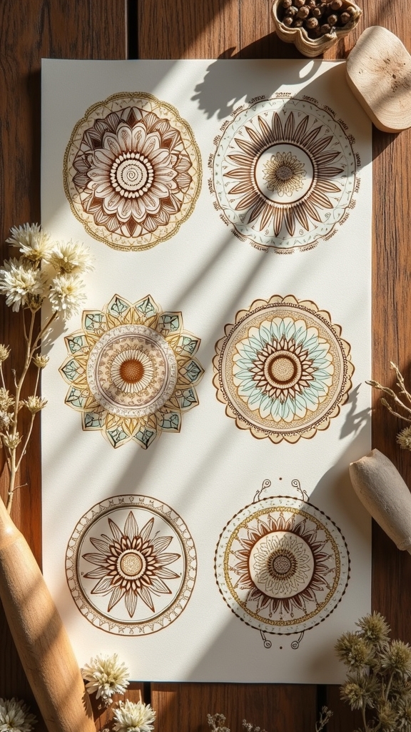 boho mandala art inspiration