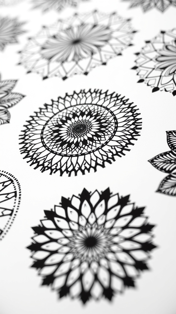 bold black and white artistry