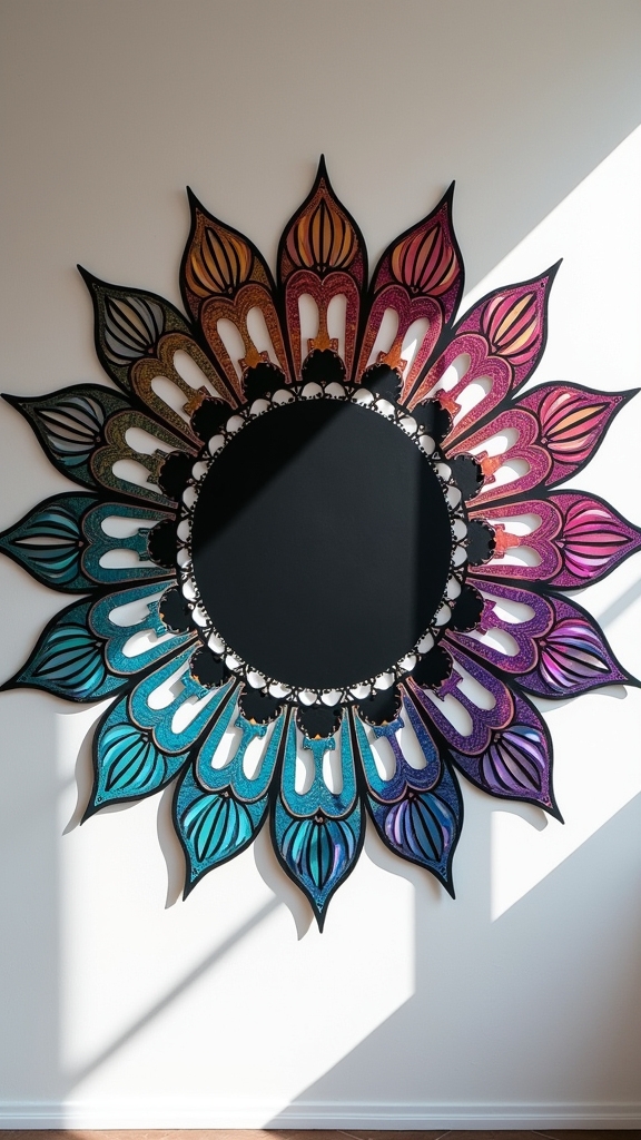 bold mandala contrast art