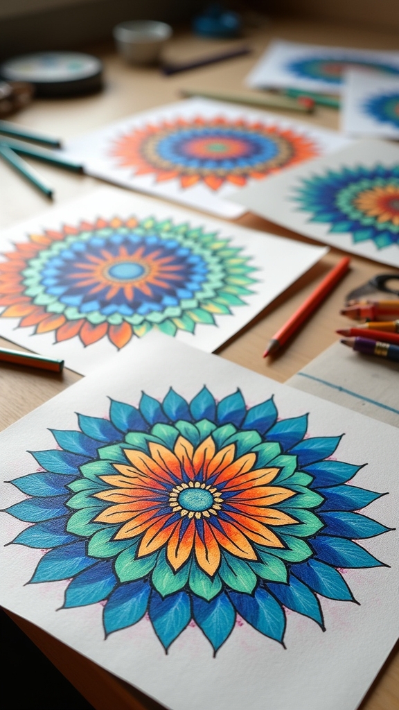 colored pencil mandala techniques