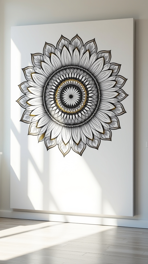 contrast enhances mandala design