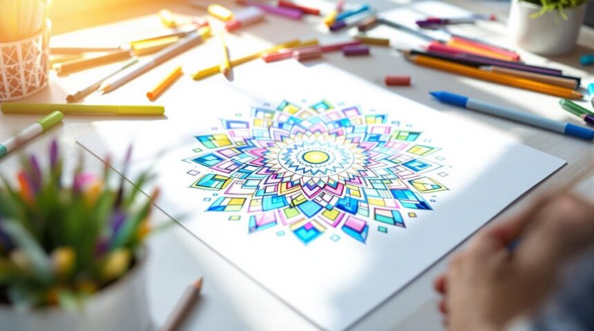 create vibrant mandala designs