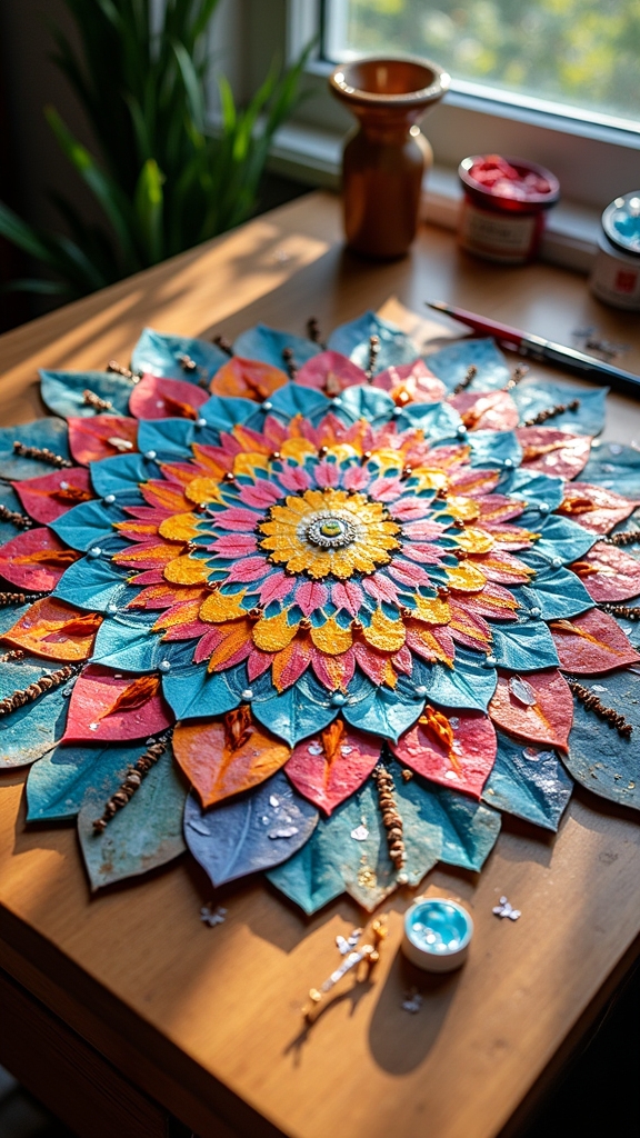 creative collage mandala expression