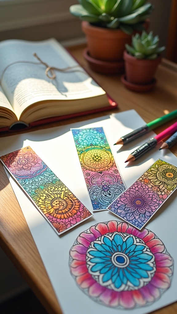 creative diy mandala bookmarks
