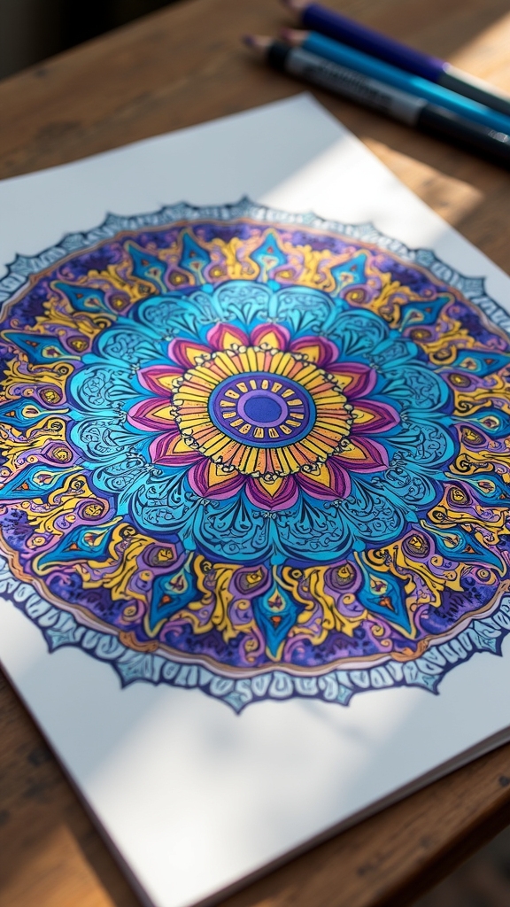 creative stress relief doodling experience