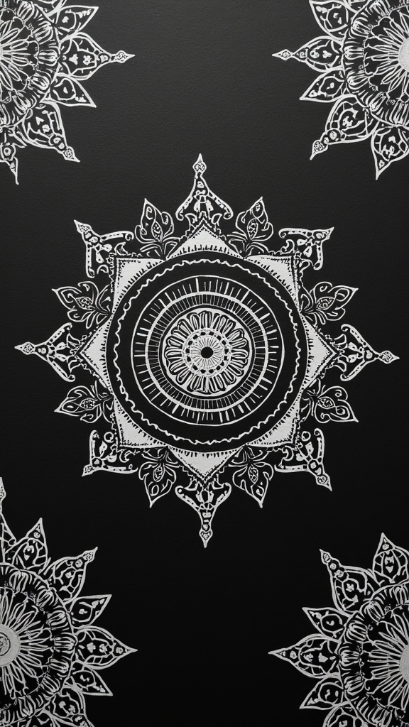 customizable mandala and zentangle designs