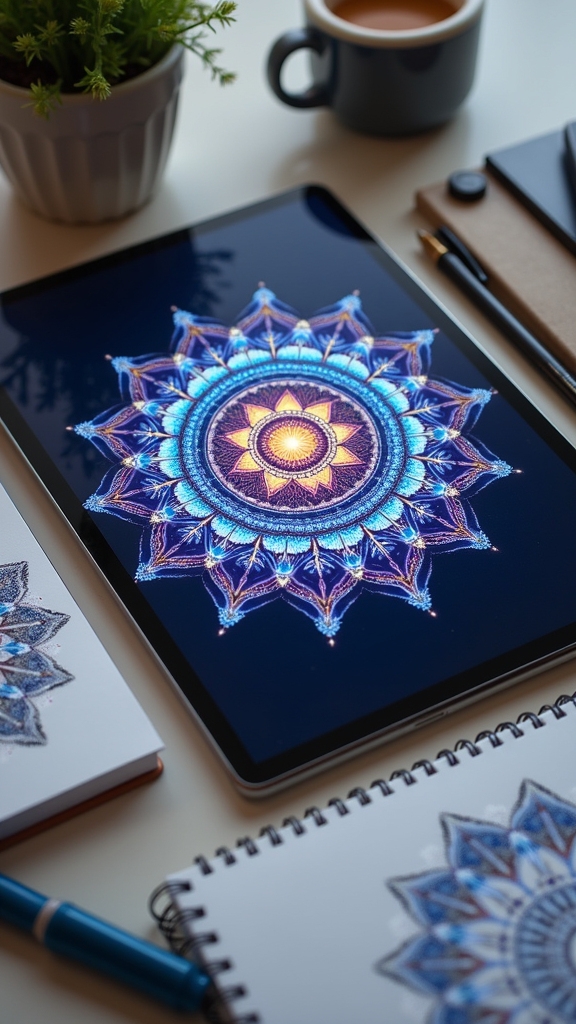 digital mandala art fun