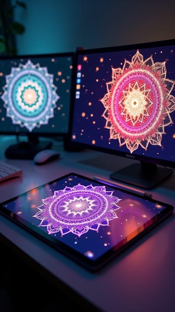 digital mandala design magic