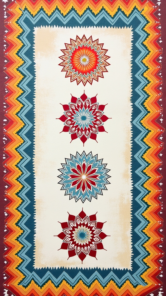 edgy chevron zigzag borders