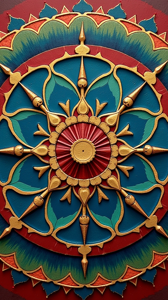 elegant gold leaf mandalas