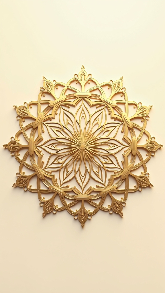 elegant gold mandala design