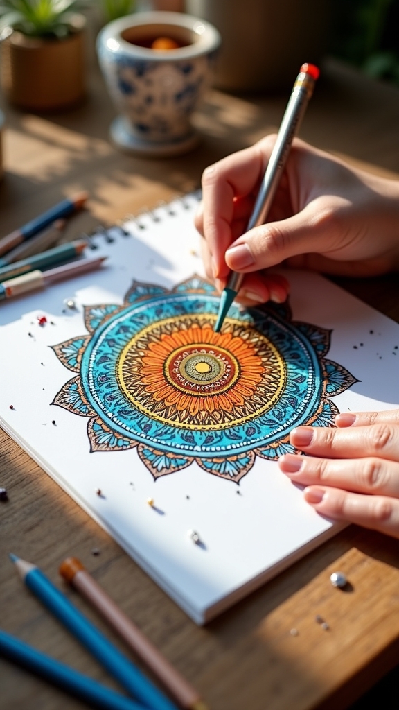 enhance mandala with details