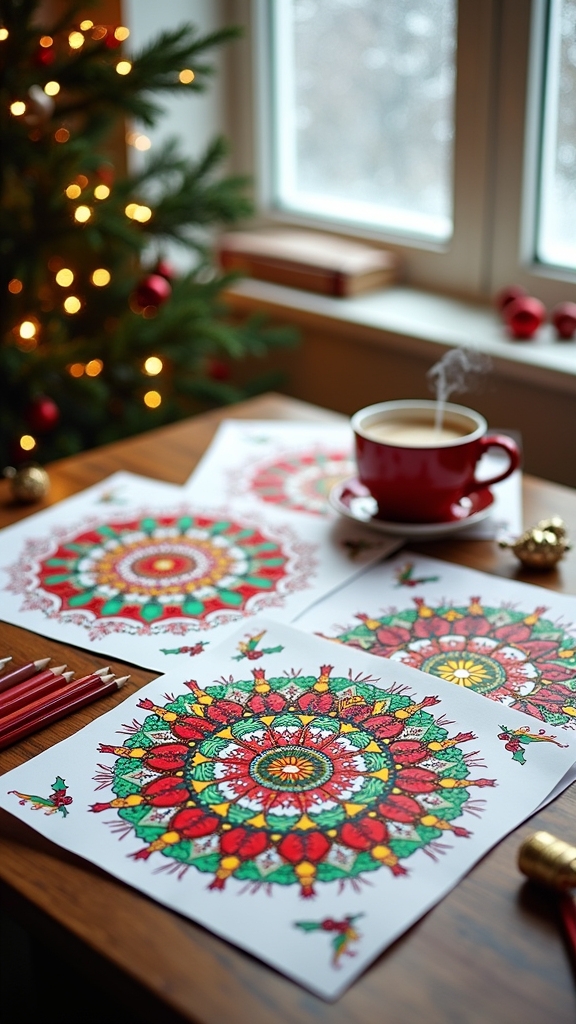 festive seasonal coloring fun