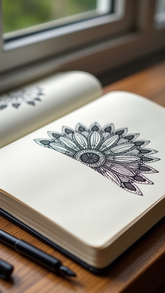 half page mandala creativity
