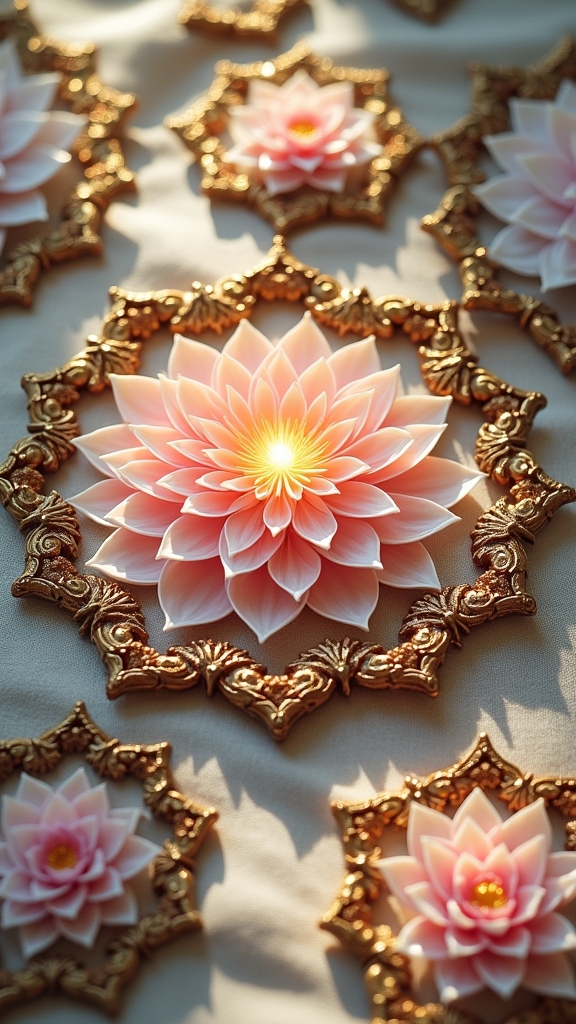 intricate lotus mandala designs