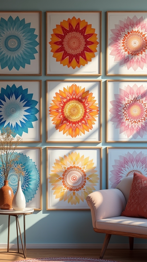 intricate mandala wall art