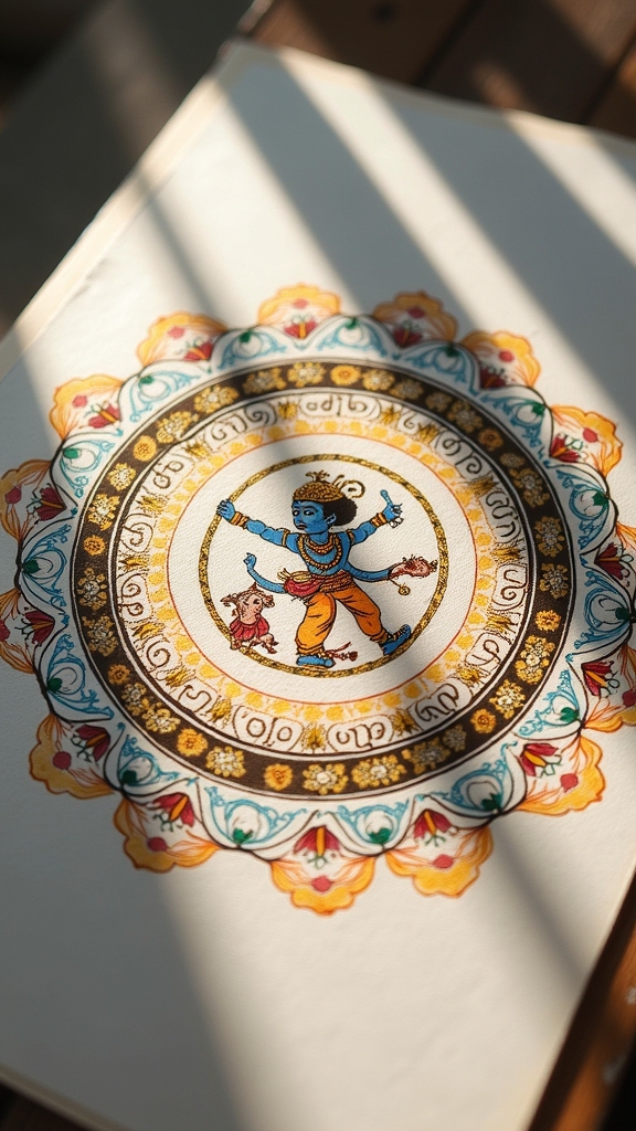 krishna mandala artistic inspiration