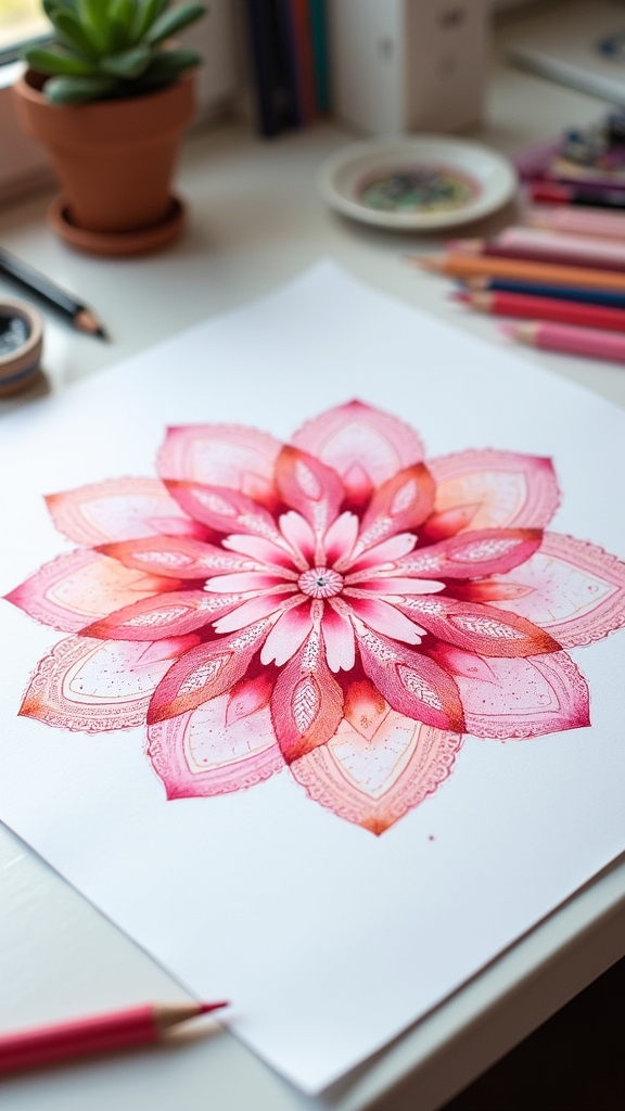 layered floral petal designs
