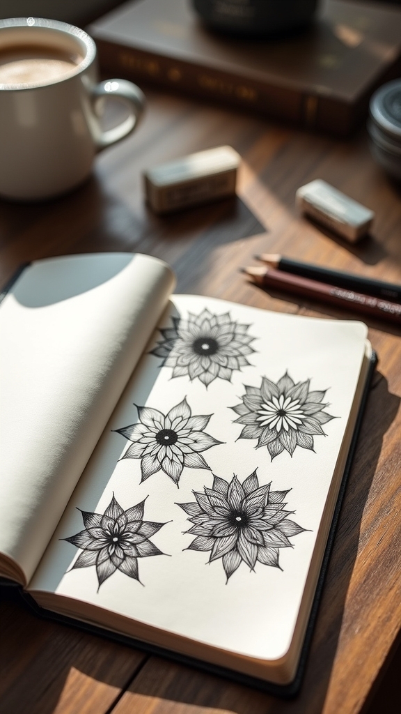 lotus mandala tattoo inspiration