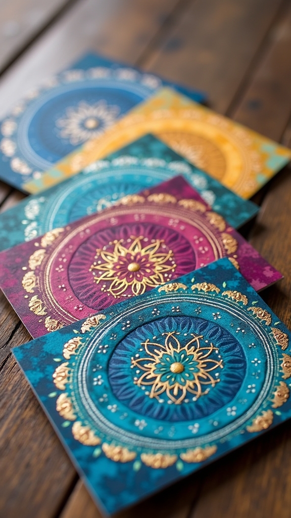 mandala art for trading cards