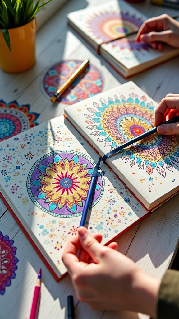 mandala doodling for beginners