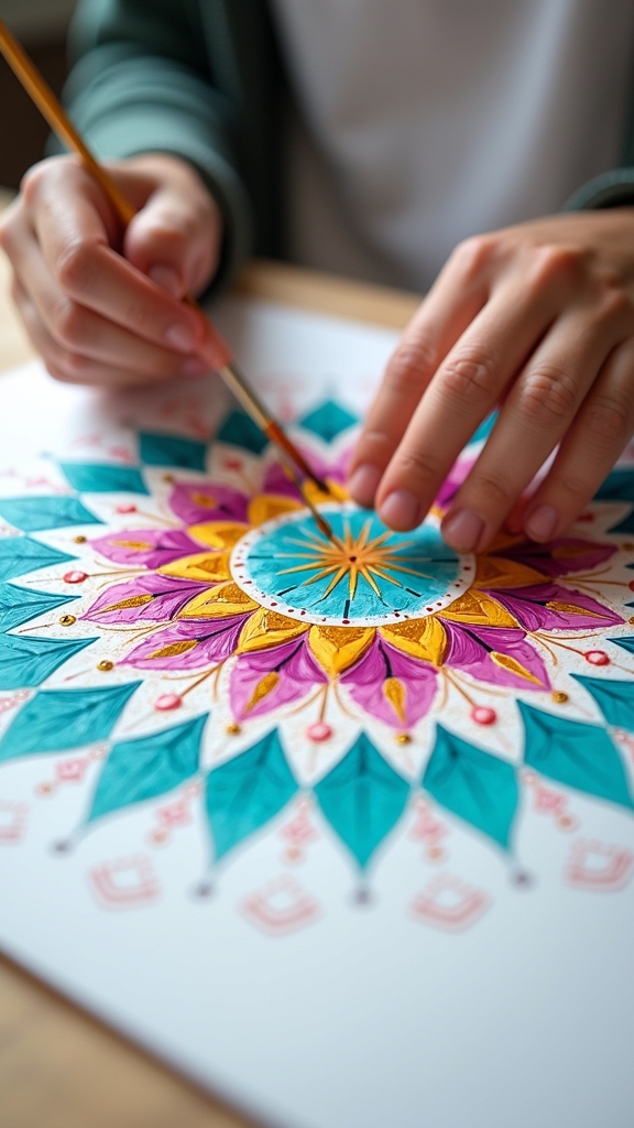 mandalas made easy with stencils