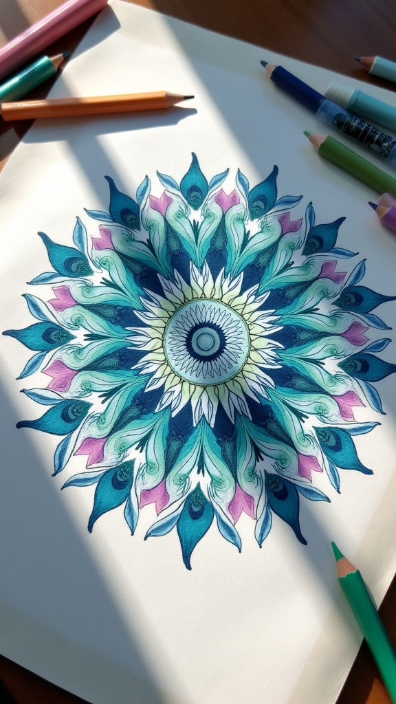 mindful creativity through coloring