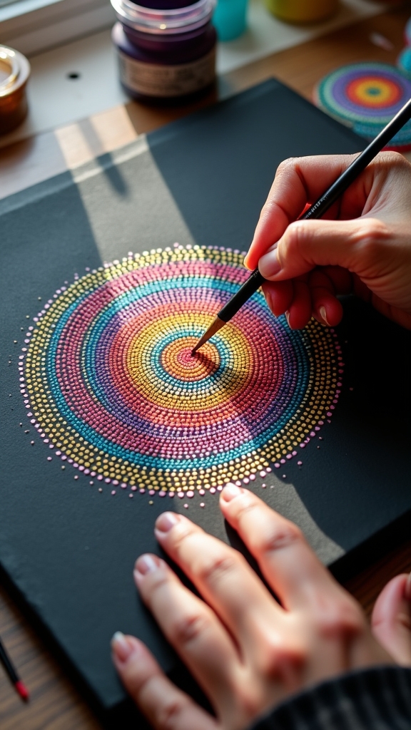 mindfulness through intentional painting
