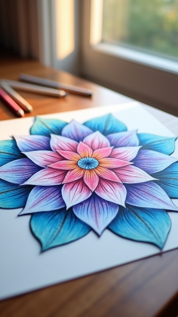 peaceful spiritual awakening mandala