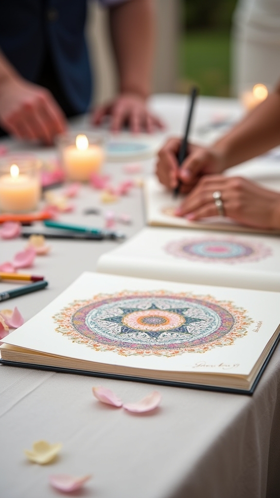 personalized artistic guestbook experience