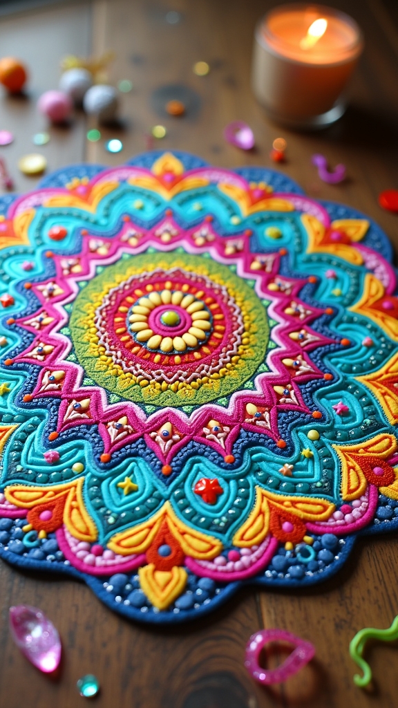 playful colorful mandala designs