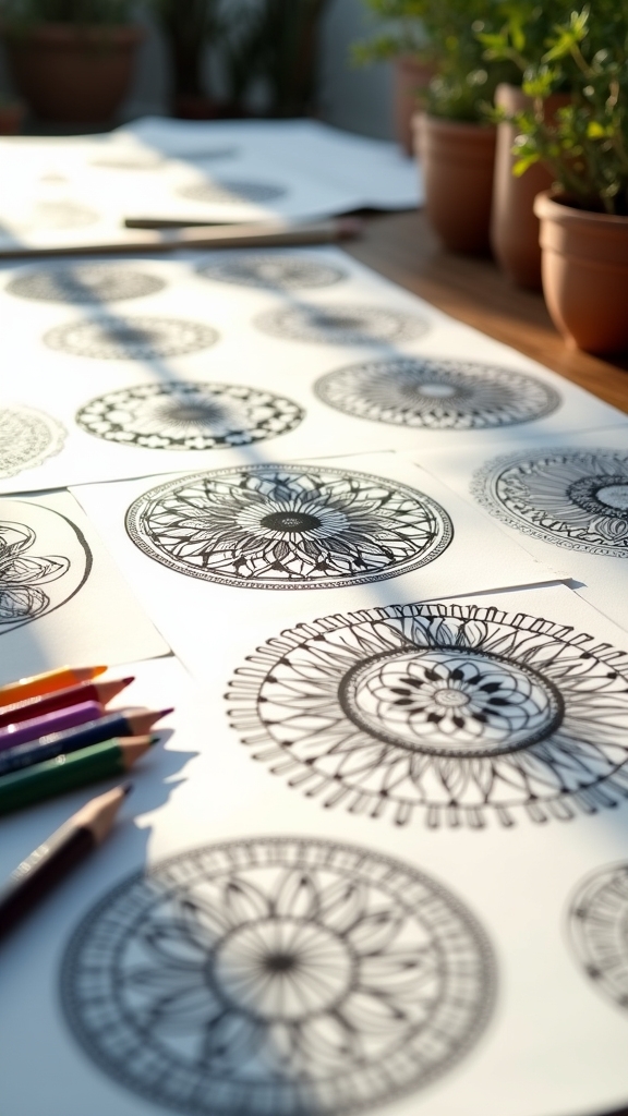 simple mandala art practice