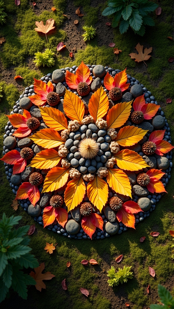 symmetrical nature inspired mandalas