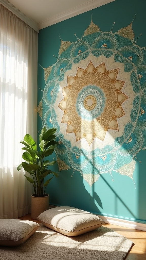 transform walls with mandalas
