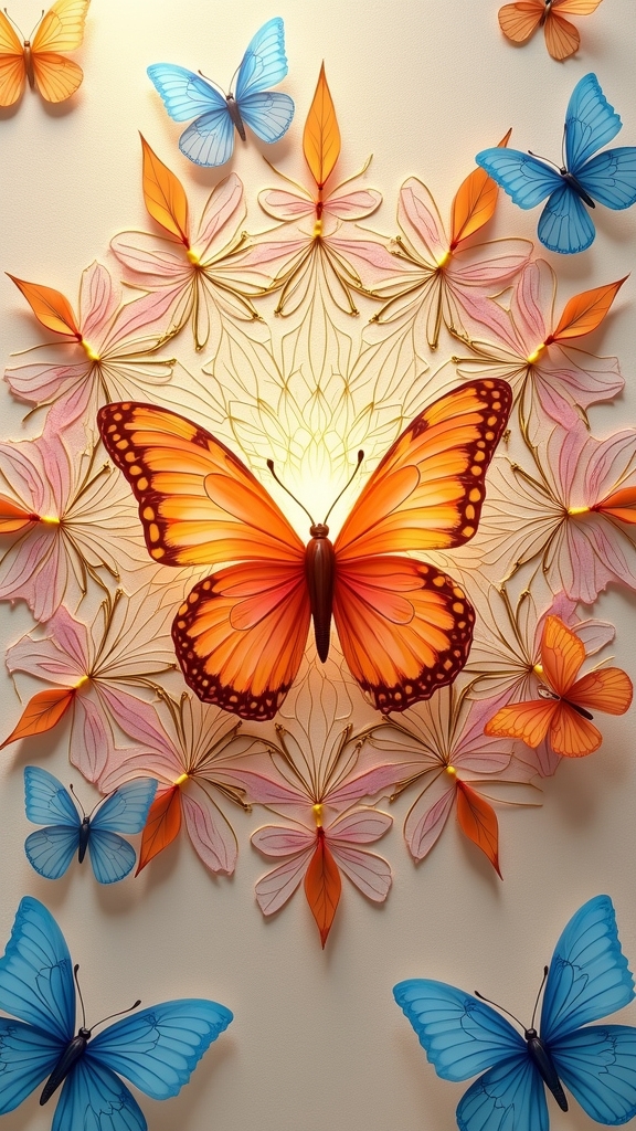 transformative joyful butterfly art