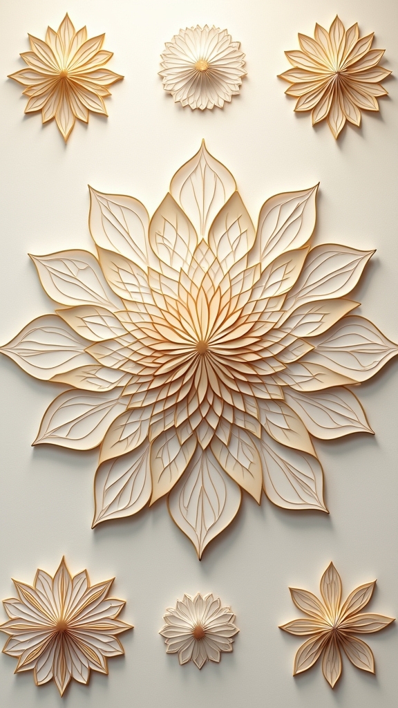 vibrant lotus mandala backgrounds