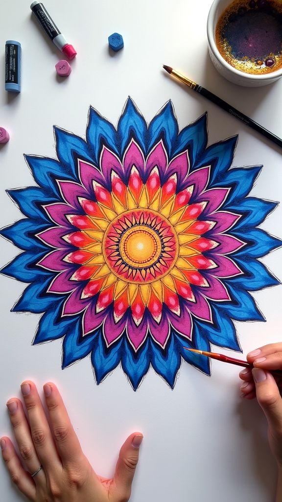 watercolor effects with pastels